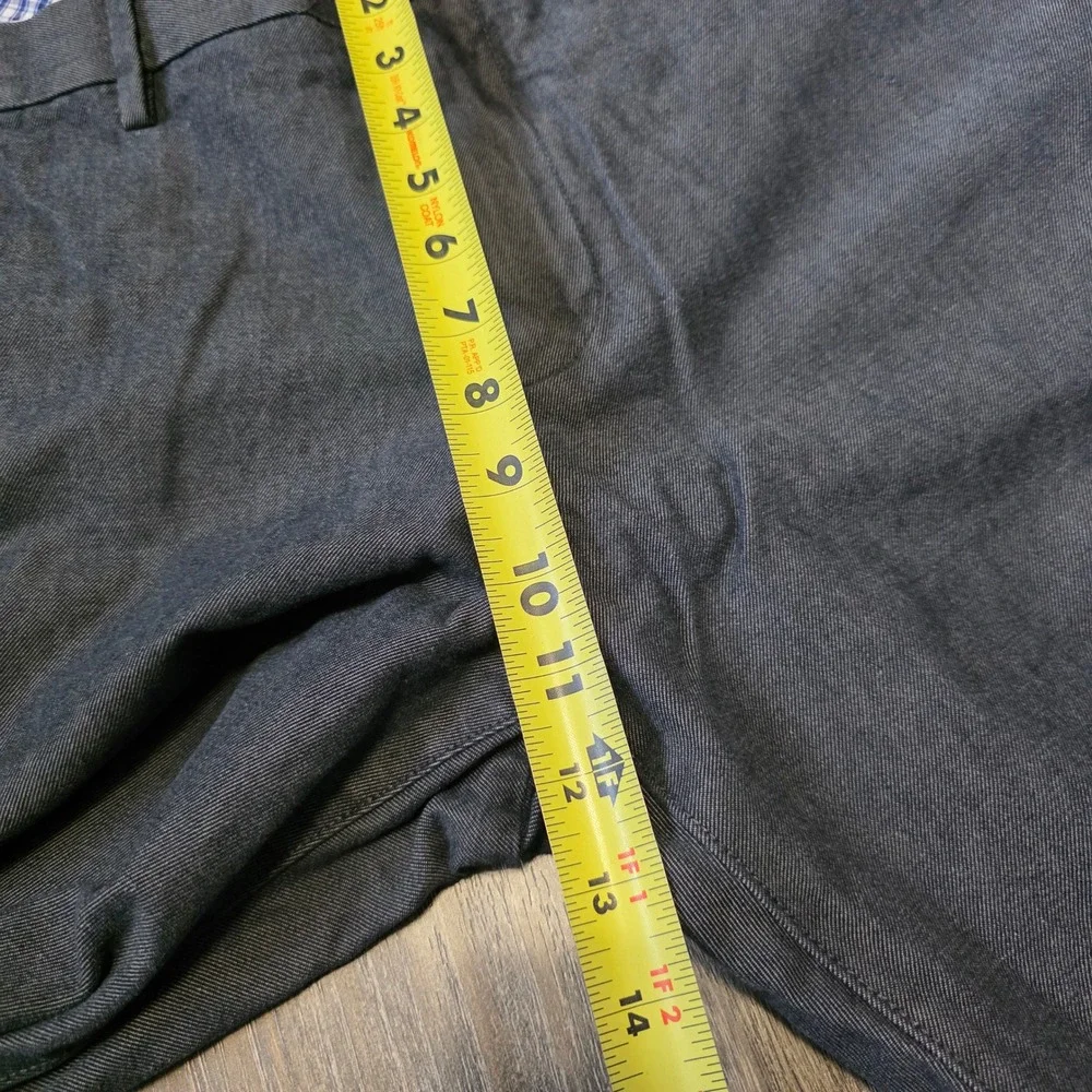 Banana Republic Kentfield Pant Mens 36x34 Charcoal Gray Cotton Chino Trousers